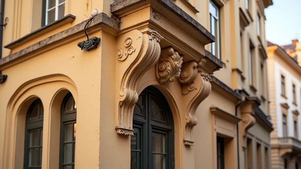 Senieji Vilniaus pastatai ir jų architektūriniai detaliams su gotikos ir renesanso elementais